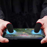 Carbon Fiber Touchscreen Anti-slip Anti-sweat Gaming Finger Cover for Thumb / Index Finger (Blue)