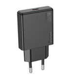 Hoco N37 Delgado PD20W USB-C / Type-C Single Port Charger, EU Plug(Black)