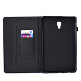 For Galaxy Tab A 10.5 T590 Varnish Glitter Powder Horizontal Flip Leather Case with Holder & Card Slot(Rose Gold)