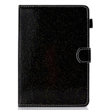 For 10 inch Tablet Varnish Glitter Powder Horizontal Flip Leather Case with Holder & Card Slot(Black)