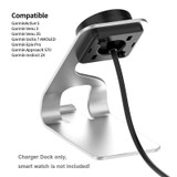JUNSUNMAY For Garmin Venu 3 / Venu 3S USB Port Aluminum Alloy Watch Charger Holder, Length: 1.5m(Silver)