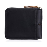 BULL CAPTAIN 042 RFID Anti-theft Cowhide Multi-card Slot Business Card Holder Zipper Wallet(Black)