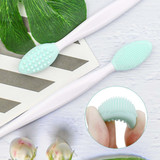 Silicone Cleaning Brush Beauty Tool Double Side Nose To Clean Blackhead Removers(Color Random Delivery)