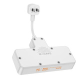 hoco AC12 Reise 2-position Expansion Socket with PD30W+3USB Ports, Cable Length: 8.5cm, US Plug(White)