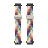 DUX DUCIS Mixture Pro Series Magnetic Buckle Nylon Braid Watch Band, Size:22mm(Rainbow)