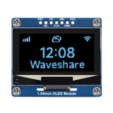 Waveshare 1.54 inch OLED Display Module, 12864 Resolution, SPI / I2C Communication(Blue)