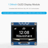 Waveshare 1.54 inch OLED Display Module, 12864 Resolution, SPI / I2C Communication(Blue)