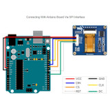 Waveshare 1.54 inch OLED Display Module, 12864 Resolution, SPI / I2C Communication(Blue)