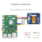 Waveshare 1.54 inch OLED Display Module, 12864 Resolution, SPI / I2C Communication(White)