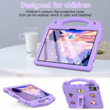 For TCL Tab 11 9466x3 Handle Kickstand Children EVA Shockproof Tablet Case(Light Purple)