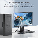 JINGHUA VGA3+6 Computer Monitor Screen Connection Cable VGA Display Connection Wire, Size: 5m(Black)