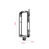 For Insta360 X3 aMagisn Metal Rabbit Cage Protective Frame Accessories, Spec: With Lens Cover