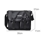 WEIXIER D269 Business Casual Mens Messenger Bag Large Capacity Workwear Functional Crossbody Packs(Brown)