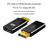 JINGHUA DP Male To HDMI Female Adapter Video Audio Connector, Style: 4K Universal Version