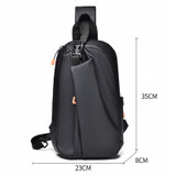 WEIXIER 6013 Casual Single-Shoulder Crossbody Packs Multifunctional Motorcycle Sports Chest Bag(Gray)