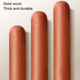 40x3cm Home Wooden Rolling Pin Nonstick Red Sandalwood Rolling Stick