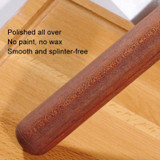 40x3cm Home Wooden Rolling Pin Nonstick Red Sandalwood Rolling Stick