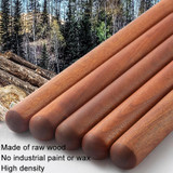 40x3cm Home Wooden Rolling Pin Nonstick Red Sandalwood Rolling Stick