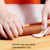 40x3cm Home Wooden Rolling Pin Nonstick Red Sandalwood Rolling Stick