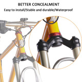 For Airtag Bike Hidden Mount Bicycle Front Fork Down Tube Anti-theft GPS Holder, Spec: Style 2