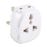 005HKD Portable Universal Socket Computer Server Power Adapter Travel Charger, UK Plug (White)