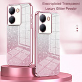 For vivo iQOO Neo Gradient Glitter Powder Electroplated Phone Case(Purple)