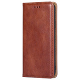 For Nokia G42 5G Gloss Oil Solid Color Magnetic Leather Phone Case(Brown)