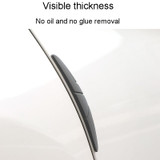 SHANSHI 4pcs /Pack 7753 Car Door Anti-Collision Silicone Strip Bumper Mirror Thickening Decorative Stickers(Black)