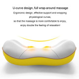 Waist And Back Massager Lumbar Vertebra Car Neck Massage Pillow, Specification: Charging Model Yellow