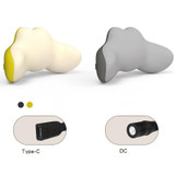 Multi-Function Lumbar Massager Car Cervical Hot Waist Massage Pillow, Specification: Plug-in Model Yellow