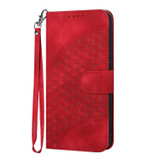 For Xiaomi 13T/13T Pro/Redmi K60 Ultra YX0060 Elephant Head Embossed Phone Leather Case with Lanyard(Red)