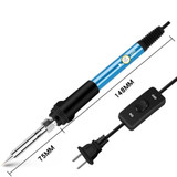 19 in 1 60W Adjustable Temperature Soldering Iron Multimeter Tool Set, Color: Gray US Plug
