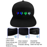 LED Luminous Advertising Hat DIY Words Pixel Lighting Rechargeable Bluetooth APP Control Scrolling Message Flexible Cap(Mixed Color Letter White)