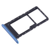 For Honor X7a SIM + SIM / Micro SD Card Tray (Blue)