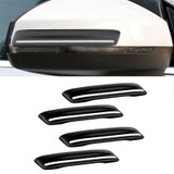 4pcs/set Car Rearview Mirror Body ABS Anti-collision Strip(Mysterious Black)