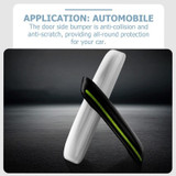 4pcs/set Car Rearview Mirror Body ABS Anti-collision Strip(Mysterious Black)