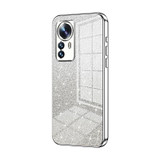 For Xiaomi 12 Pro / 12S Pro Gradient Glitter Powder Electroplated Phone Case(Silver)