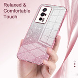 For Xiaomi Poco X4 Pro 5G Gradient Glitter Powder Electroplated Phone Case(Transparent)