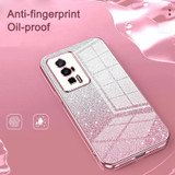 For Xiaomi 12 / 12X Gradient Glitter Powder Electroplated Phone Case(Purple)