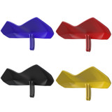 Motorcycle Mobile Phone Holder Sun & Rain Protection Expanded Deflector Wing, Color: Lemon Yellow