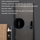 LOCSTAR C89 Smart Fingerprint Password Lock Home Indoor Door TUYA System Lock(Silver)