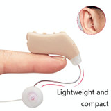 G28 Old Man Hearing Aid Sound Amplifier Sound Collector, Style: Left Ear(Blue)