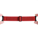 For Google Pixel Watch 2 / Pixel Watch Wave Braided Nylon Watch Band(Red)