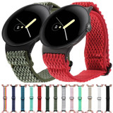 For Google Pixel Watch 2 / Pixel Watch Wave Braided Nylon Watch Band(Apricot)