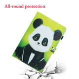 For Galaxy Tab S6 T860 Colored Drawing Horizontal Flip PU Leather Case with Holder & Card Slot & Sleep / Wake-up Function(Panda)