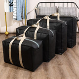 Extra Large Moving Bags Storage Totes Bag Travel Duffle Bag 48 x 30 x 25cm(Black)