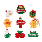 Christmas Mobile Phone Case Refrigerator Magnet Resin Accessories DIY Material, Style: Pentagon