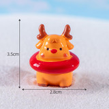 Micro Landscape Christmas Decorations Accessories Desktop Small Ornaments, Style: No.8 Scarf Deer