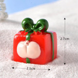 Christmas Micro Landscape Snowscape Decoration Accessories Christmas Resin Ornament, Style: No.10 Ass Red Green Gift Box