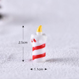 Christmas Micro Landscape Decorations Resin Craft Gifts Home Decoration Ornaments, Spec: Candle No.4
